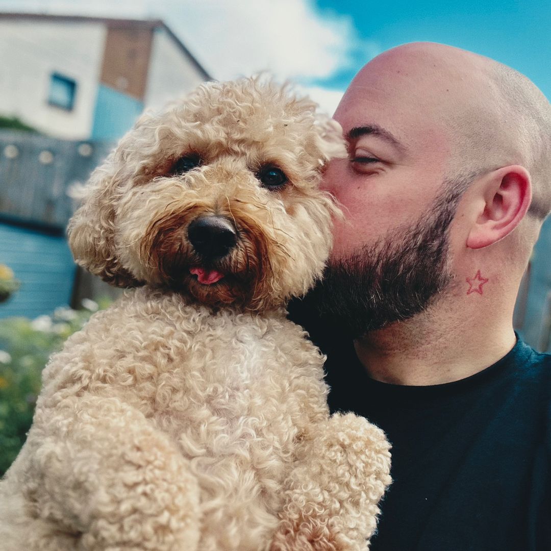 Chris and Rafi outdoors